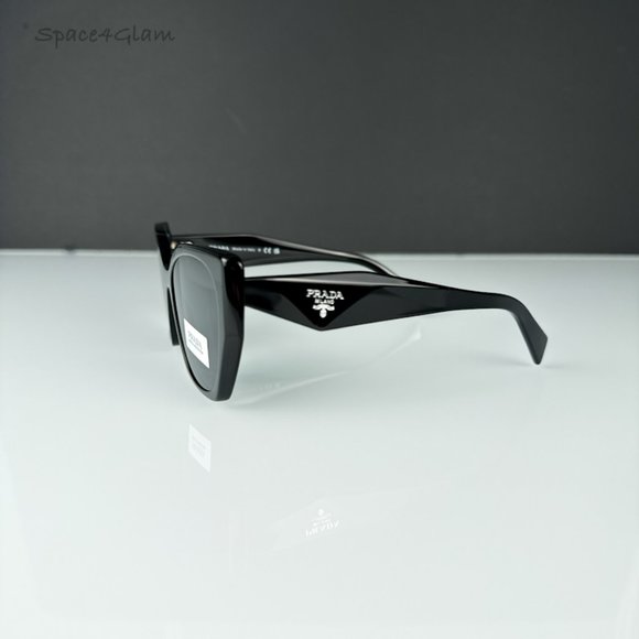Prada Women Sunglasses Black Grey Cat Eye PR19ZS 1AB5S0 NEW AUTHENTIC main image 5